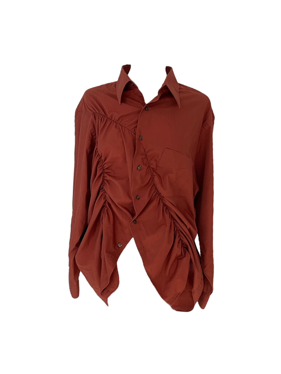 Carissa Wave Shirt Terracotta