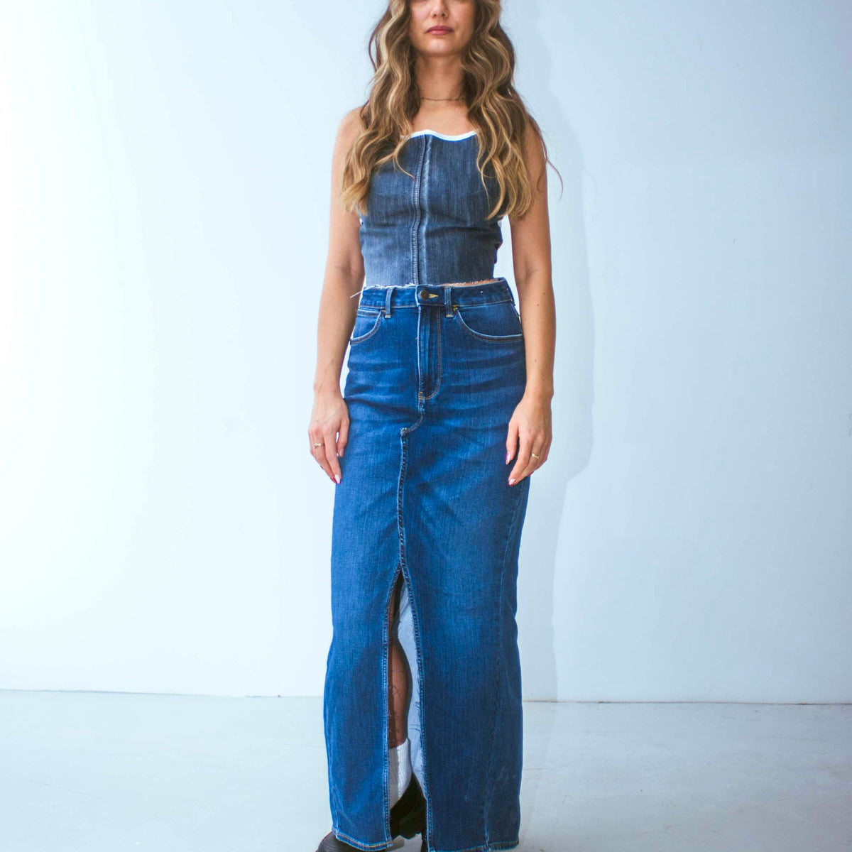 Jasper Blue Denim Top